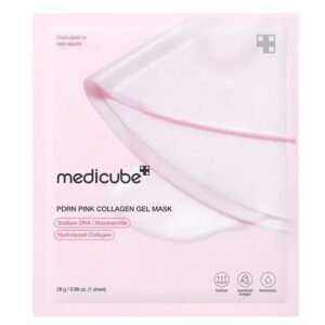 Medicube, PDRN Pink Collagen Gel Mask Set, Masca cu Efect de Lifting si Fermitate cu Colagen, 4x28g