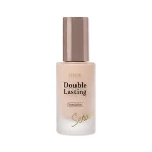 ETUDE, Double Lasting Serum Skin Foundation SPF27 PA++, Fond de ten hidratant cu efect radiant, 30g