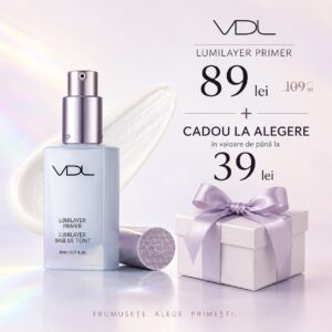 VDL, Lumilayer Primer, Baza de Machiaj Transparenta Lucioasa, 30 ml