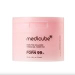 Medicube, PDRN Pink Collagen Toning Gel Toner Pad, Dischete Gel pentru Tonifiere cu Colagen, 70buc