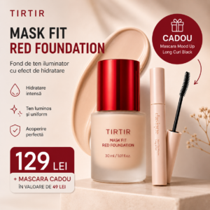 TIRTIR, Mask Fit Red Foundation, Fond de Ten Iluminator cu Efect de Hidratare, 30 ml